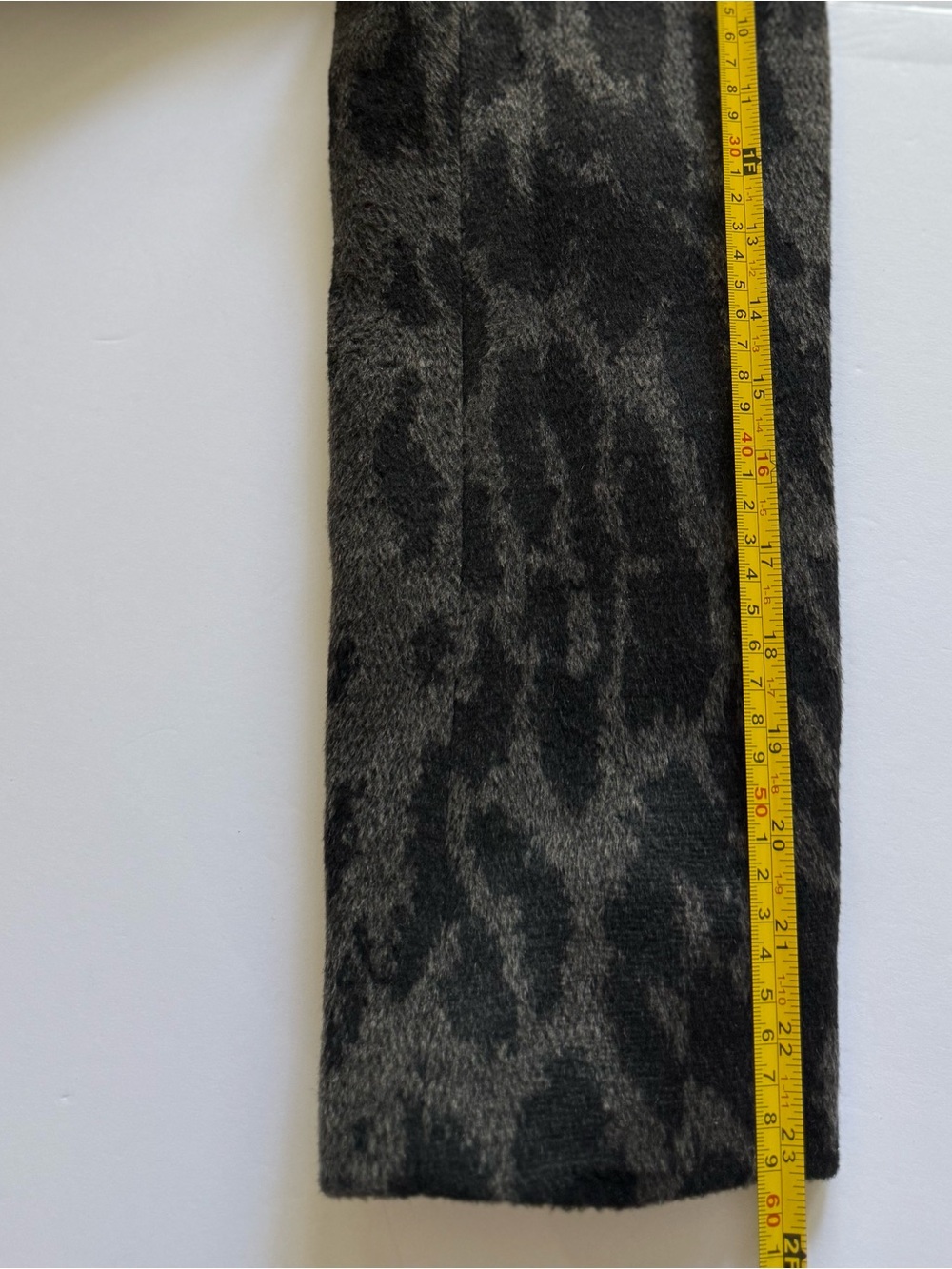 Rafaella NWT Leopard Print Coat Charcoal Black Animal Print Overcoat Sz L - Picture 9 of 9